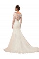 Ivory Mermaid Bateau Neck Chapel Train Sexy Wedding Dress Bolton