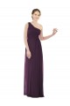 Grape A-Line One Shoulder Long Evening Dress / Bridesmaid Dress Bolton