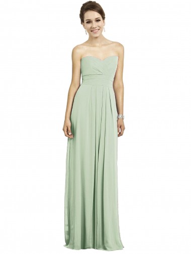 Sage A-Line Sweetheart Long Bridesmaid Dress Bolton