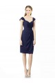 Dark Navy Sheath Sweetheart Knee Length Bridesmaid Dress Bolton