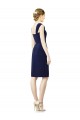 Dark Navy Sheath Sweetheart Knee Length Bridesmaid Dress Bolton