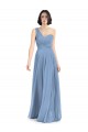 Dusty Blue A-Line One Shoulder Long Formal Dress / Bridesmaid Dress Bolton