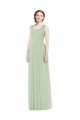 Sage A-Line Spaghetti Straps Long Bridal Party Dress Bolton