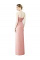 Bliss Pink A-Line Strapless Long High Low Bridesmaid Dress Bolton