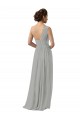 Silver A-Line One Shoulder Long Bridesmaid Dress Bolton