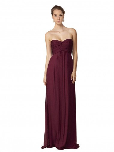 Grape A-Line Sweetheart Long Bridesmaid Dress / Formal Dress Bolton