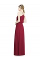 Burgundy A-Line V-Neck Long Evening Gowns / Bridesmaid Dress Bolton