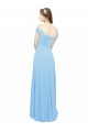 Periwinkle A-Line Spaghetti Straps Long Bridesmaid Dress Bolton