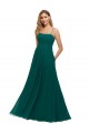 Low Back Hunter A-Line Square Neck Long Bridesmaid Dress Bolton