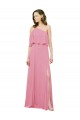 Skin Pink A-Line One Shoulder Long Bridal Party Dress Bolton