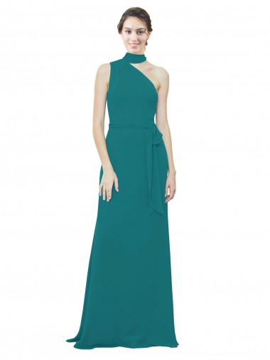 Hunter A-Line One Shoulder Long Bridesmaid Dress Bolton