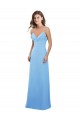 Keyhole Back Periwinkle A-Line Sweetheart Long Bridesmaid Dress Bolton