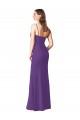 Low Back Plum Purple A-Line Strapless Long Bridesmaid Dress Bolton