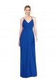 Open Back Royal Blue A-Line V-Neck Long Formal Dress / Bridesmaid Dress Bolton