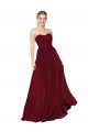 Burgundy A-Line Strapless Long Formal Evening Gown / Prom Dress / Bridesmaid Dress Bolton