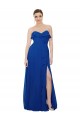 Royal Blue A-Line Strapless Long Bridesmaid Dress Bolton