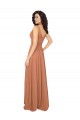 V-Back Sage A-Line V-Neck Long Bridesmaid Dress / Evening Dress Bolton