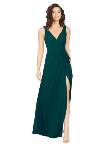 V-Back Hunter A-Line V-Neck Long Evening Gowns / Bridesmaid Dresses Bolton