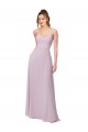 Pink Glow A-Line Sweetheart Long Bridesmaid Dress Bolton