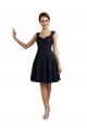 Dark Navy A-Line Sweetheart Knee Length Bridesmaid Dresses Bolton