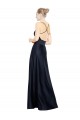 Dark Navy A-Line V-Neck Long Prom Dress / Bridal Party Dress Bolton