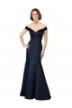 Dark Navy Mermaid V-Neck Long Prom Dress / Bridesmaid Dress Bolton