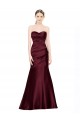 Low Back Burgundy Mermaid Sweetheart Long Formal Evening Gown / Prom Dress / Bridesmaid Dress Bolton