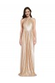 Gold Sheath High Neck Long Formal Evening Gown / Prom Dress / Bridesmaid Dress Bolton