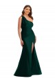 Ever Green Mermaid One Shoulder Long Formal Plus Size Evening Gown / Prom Dress / Bridesmaid Dress Bolton