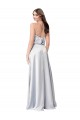 Open Back Fog A-Line Halter Neck Long Formal Evening Gown / Bridesmaid Dress Bolton