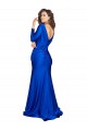 V-Back Royal Blue Mermaid V-Neck Long Formal Evening Gown / Prom Dress / Bridesmaid Dress Bolton