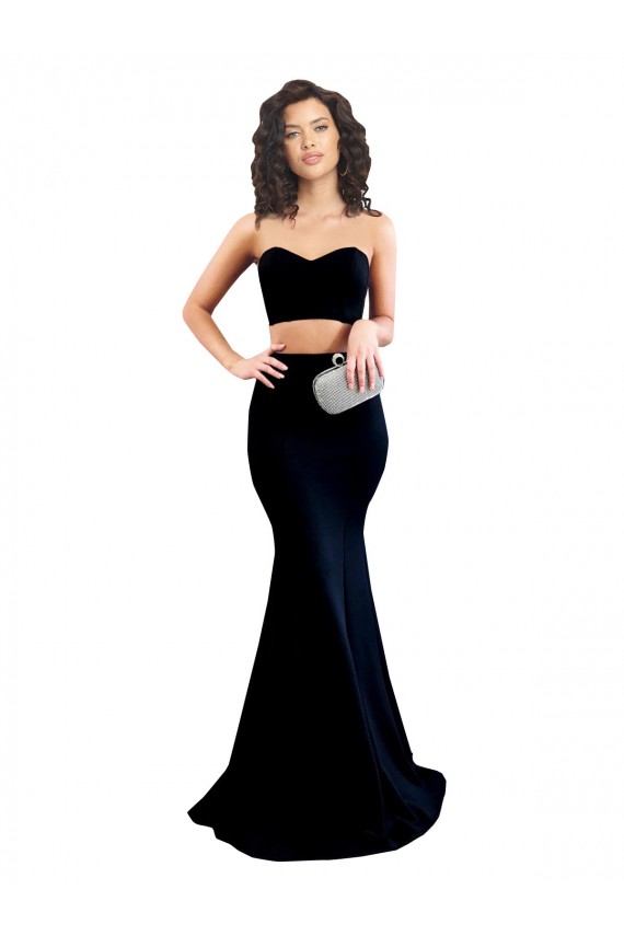 Low Back Black Mermaid High Neck Long Formal Evening Gown / Prom Dress / Bridesmaid Dress Bolton