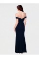 Low Back Ivory Mermaid Off the Shoulder Long Formal Dress / Bridesmaid Dress Bolton