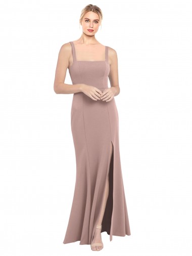 Dusty Pink Mermaid High Neck Long Prom Dress / Bridesmaid Dress Bolton