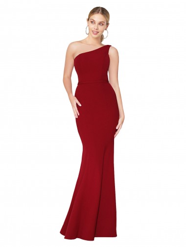 Burgundy Mermaid High Neck Long Formal Evening Gown / Prom Dress / Bridesmaid Dress Bolton