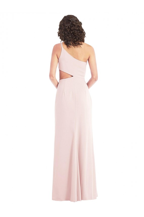 Pink Trumpet One Shoulder Long Formal Evening Gown / Prom Dress / Bridesmaid Dress Bolton