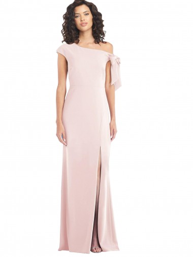 Pink Trumpet Off the Shoulder Long Formal Evening Gown / Prom Dress / Bridesmaid Dress Bolton