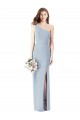 Light Sky Blue Trumpet One Shoulder Long Semi Formal Evening Dress / Prom Dress / Bridesmaid Dress Bolton