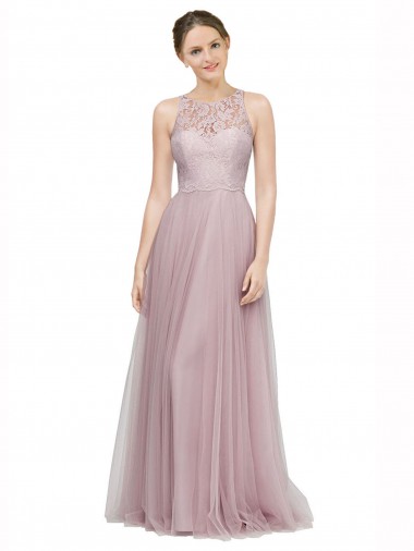 Light Lilac A-Line Sweetheart Long Bridesmaid Dress Bolton