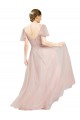 Pink A-Line V-Neck Long Formal Dress / Bridesmaid Dress Bolton