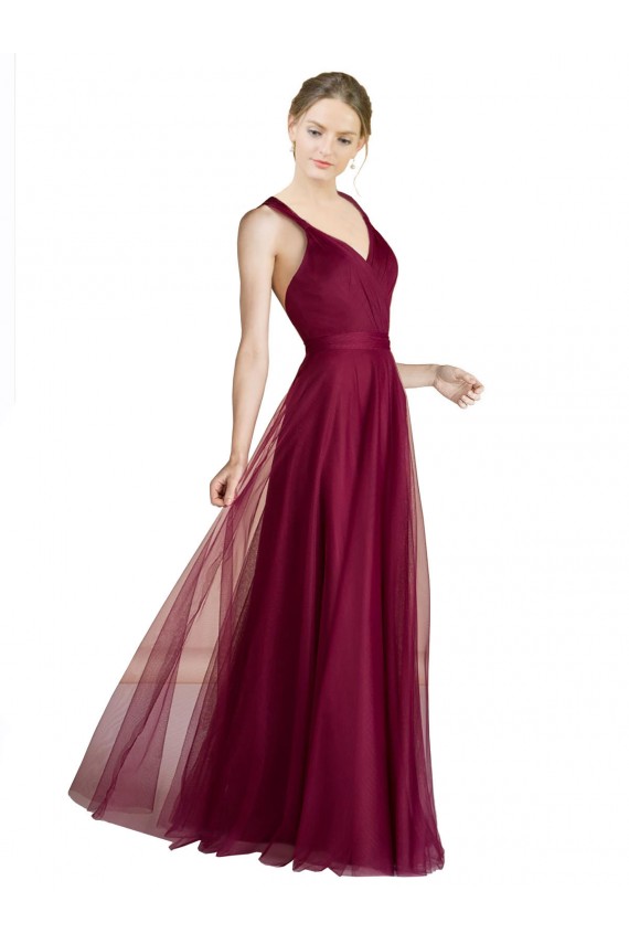 Open Back A-Line Sweetheart Long Bridesmaid Dress Bolton