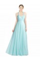 Low Back Mint Green A-Line Sweetheart Long Bridesmaid Dress Bolton