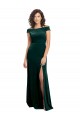 Dark Green A-Line Square Neck Long Formal Evening Gown / Prom Dress / Bridesmaid Dress Bolton