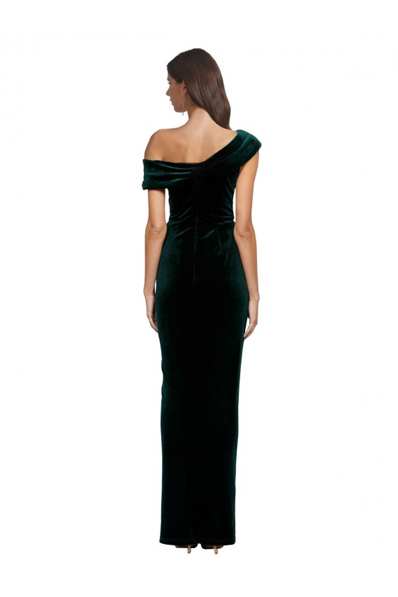 Dark Green Sheath Sweetheart Long High Low Evening Gown / Prom Dress / Bridesmaid Dress Bolton